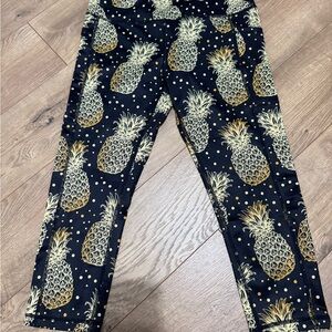 Constantly Varied Gear Pineapple Print Black Leggings